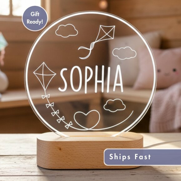 Custom Kite LED Lamp – Unique Playful Nightlight for Kids’ Rooms - Picture 1 of 8